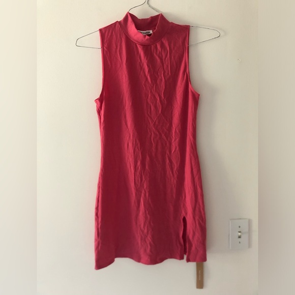 NWT Reformation Skyler Knit Sleeveless Mini Dress in Snapdragon Pink Size Small - Picture 4 of 13